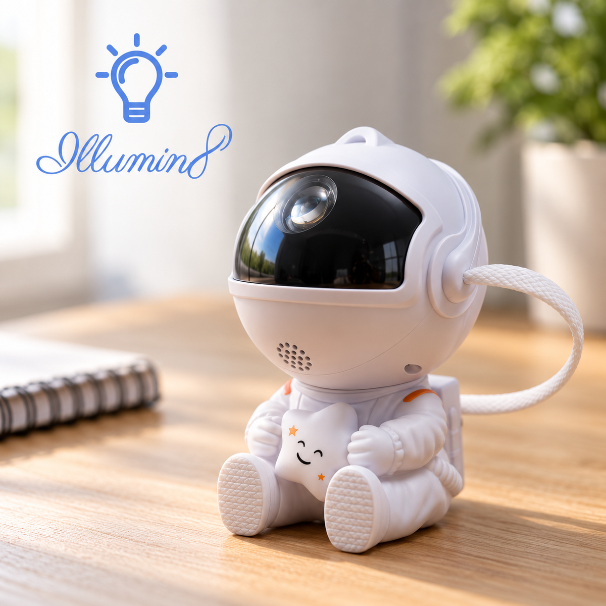 Galaxy Star Astronaut Projector Lamp with Nebula and Star Effects