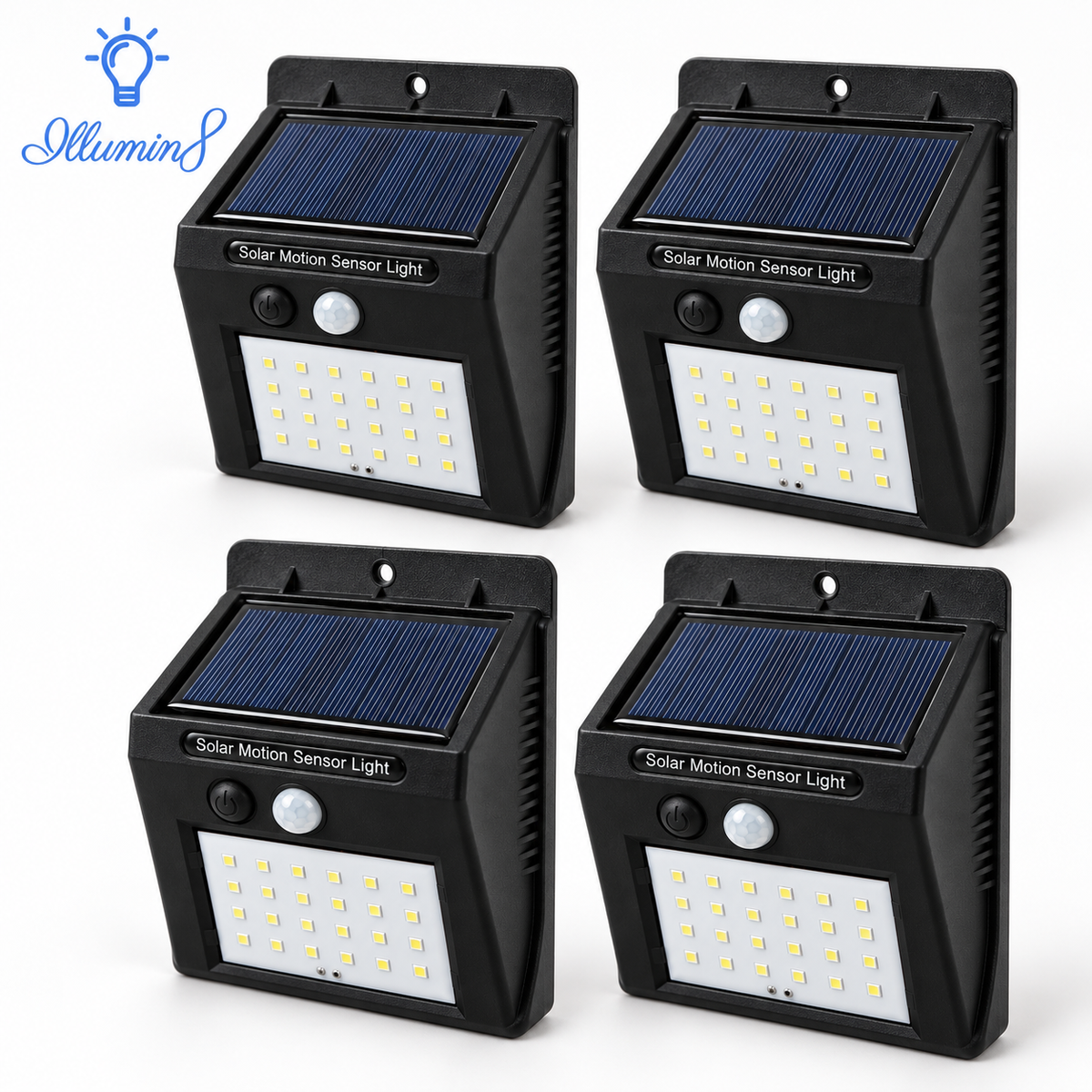 Solar Motion Sensor Light Outdoor Waterproof LED Security Lamp