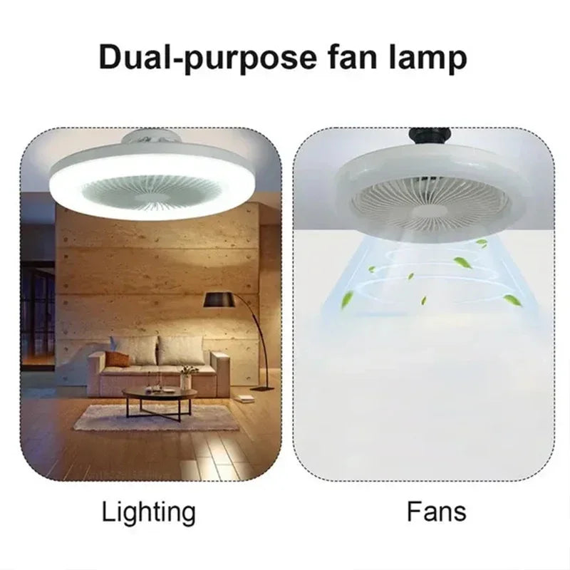 Smart 3-in-1 LED Ceiling Fan with Remote Control and Adjustable Light