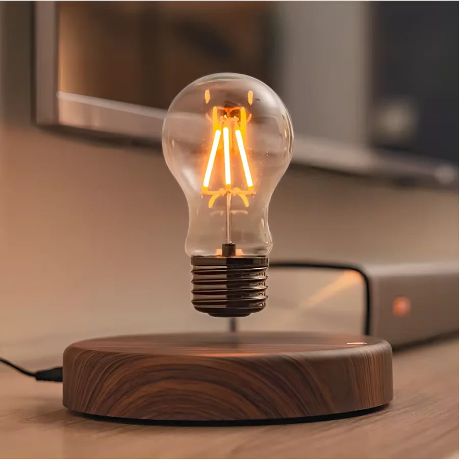 Magnetic Levitating Bulb Lamp with Touch Control and LED Light