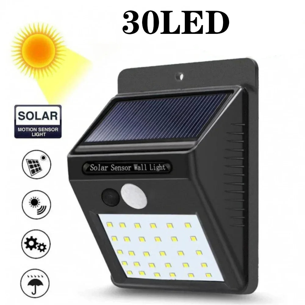 Solar Motion Sensor Light Outdoor Waterproof LED Security Lamp