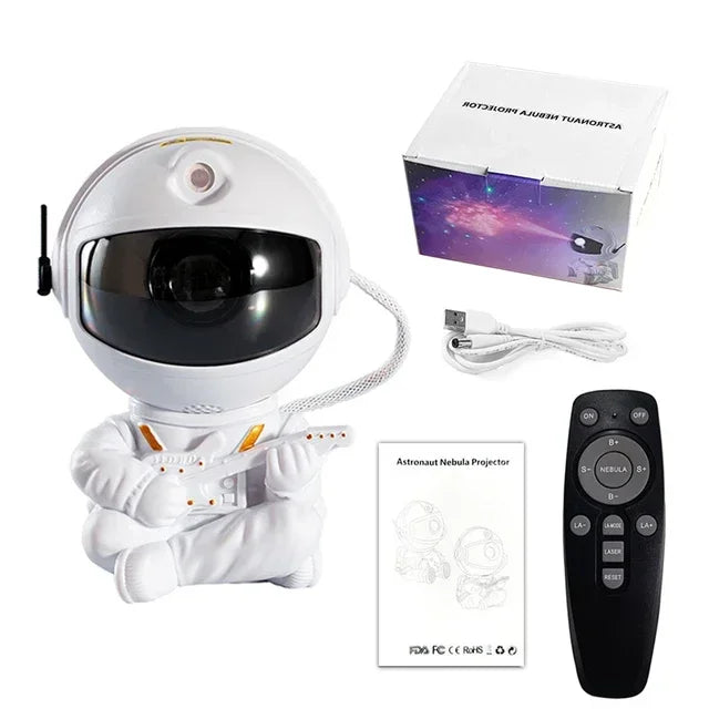 Galaxy Star Astronaut Projector Lamp with Nebula and Star Effects