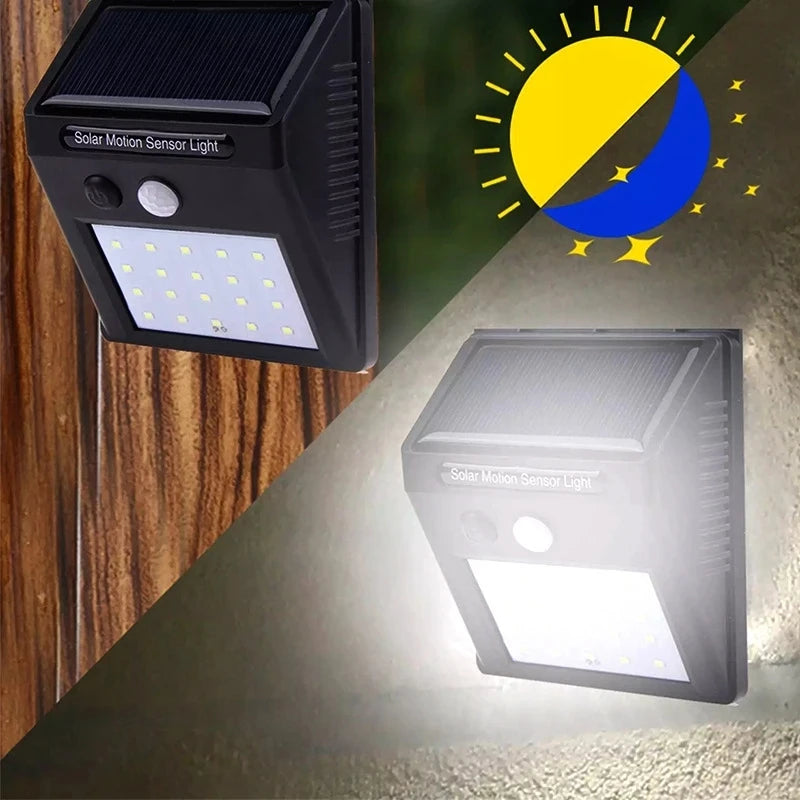 Solar Motion Sensor Light Outdoor Waterproof LED Security Lamp