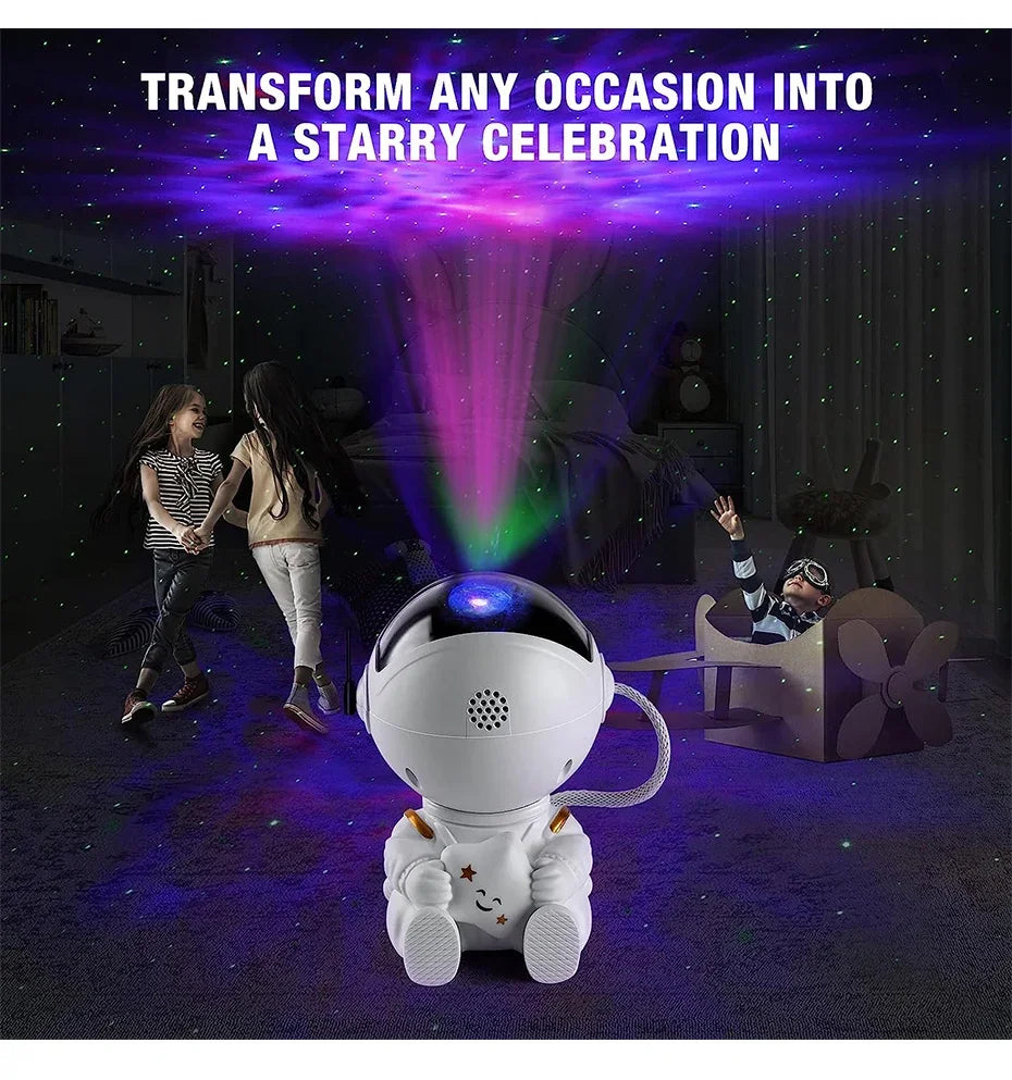 Galaxy Star Astronaut Projector Lamp with Nebula and Star Effects