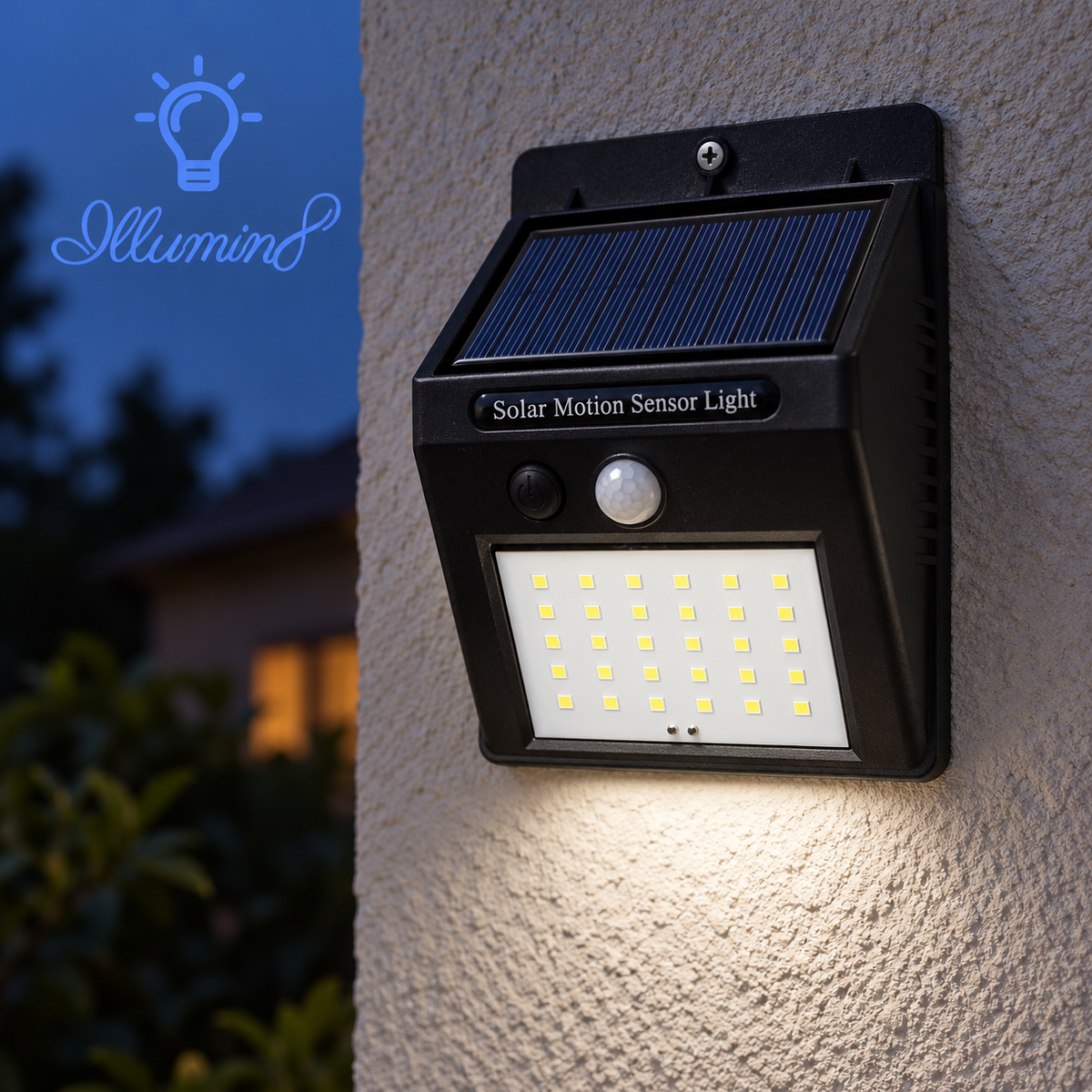 Solar Motion Sensor Light Outdoor Waterproof LED Security Lamp