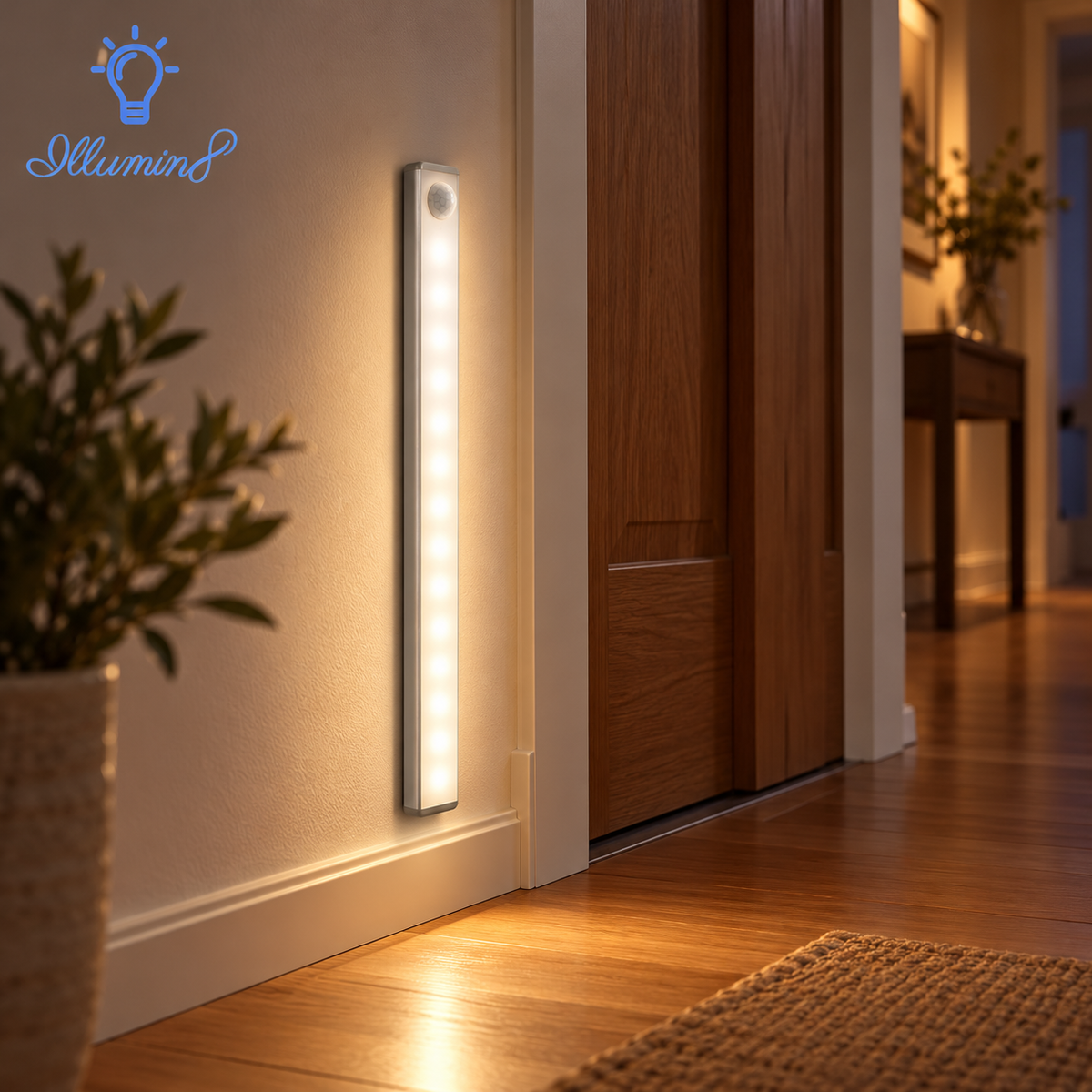 Wireless Rechargeable Motion Sensor LED Light for Cabinets & Hallways