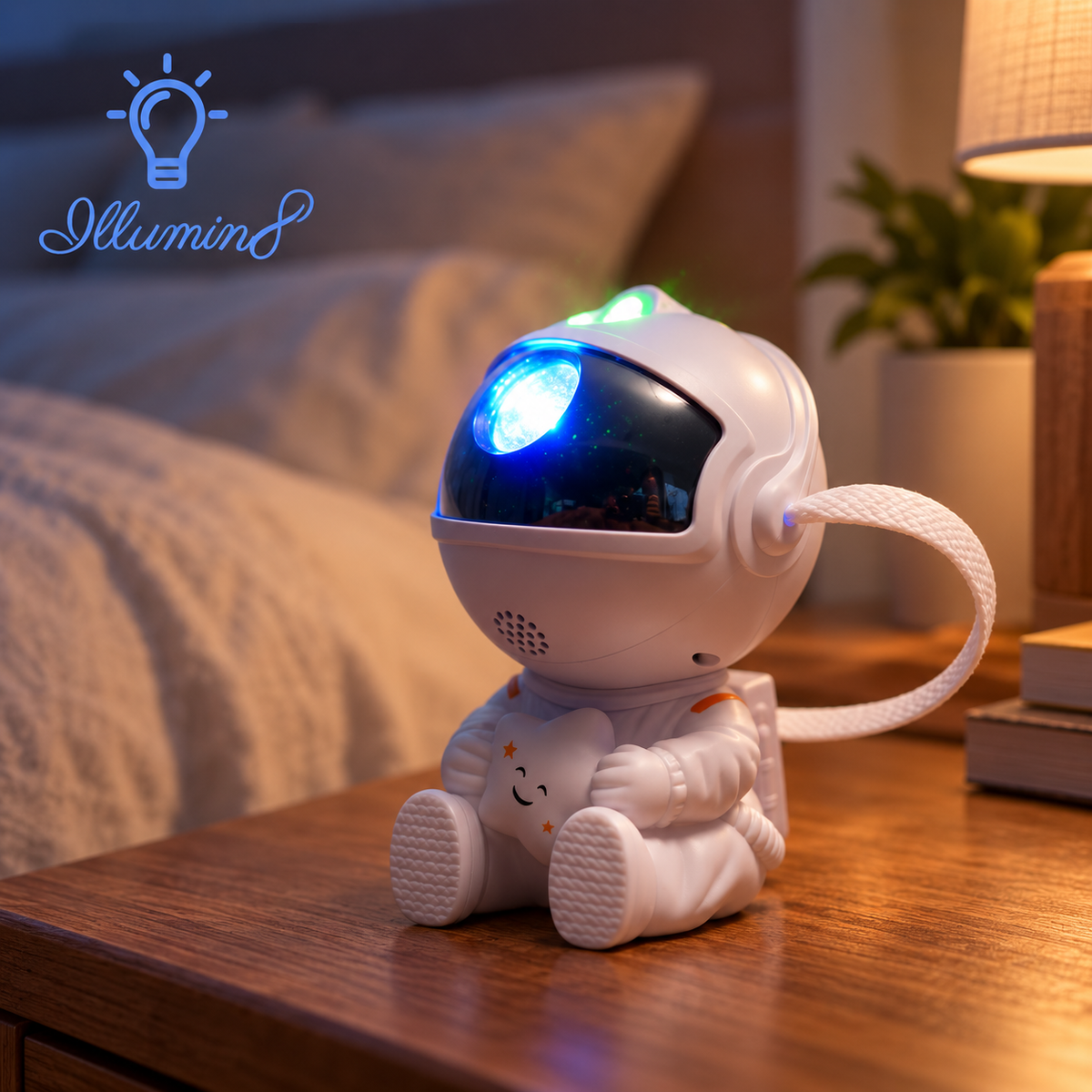 Galaxy Star Astronaut Projector Lamp with Nebula and Star Effects