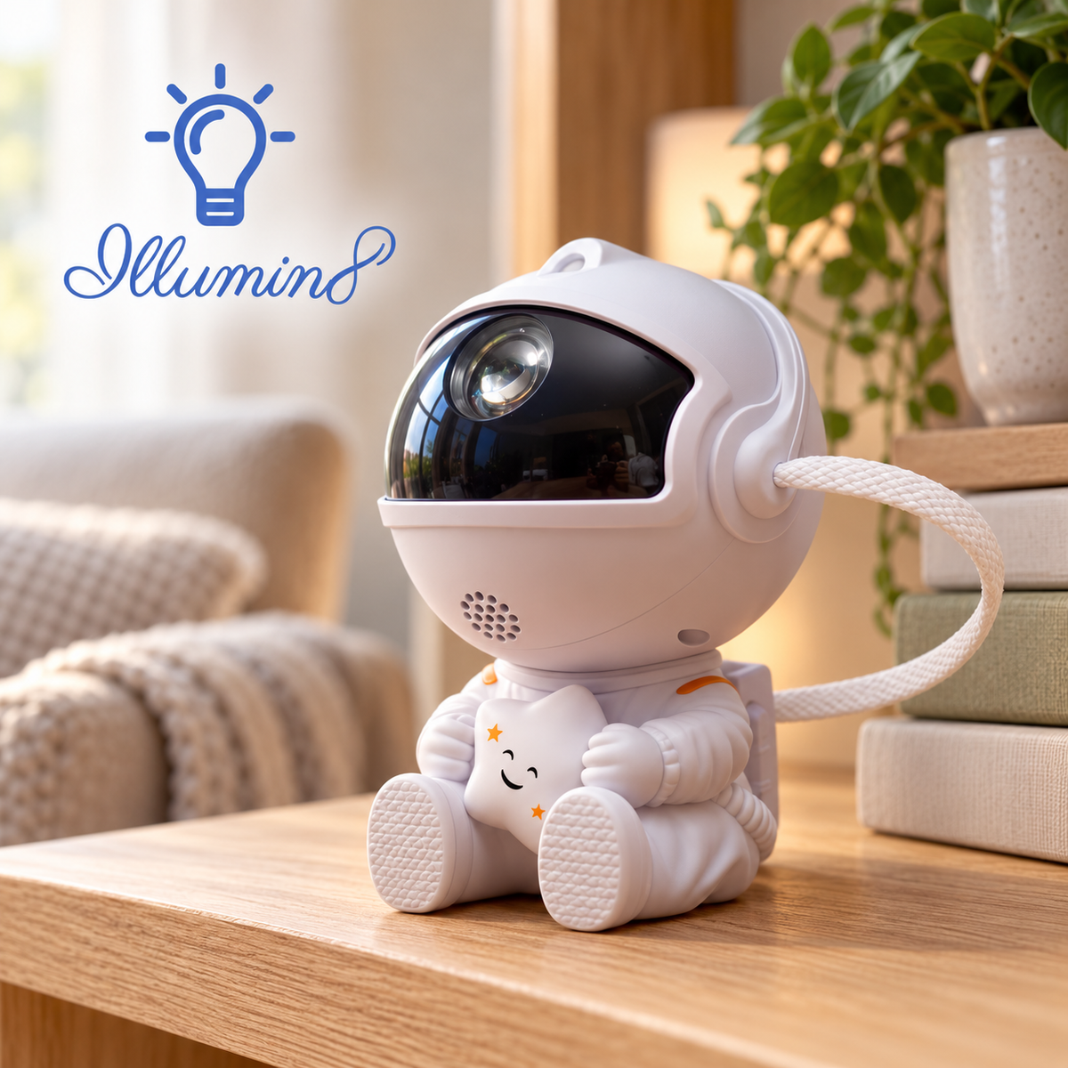 Galaxy Star Astronaut Projector Lamp with Nebula and Star Effects