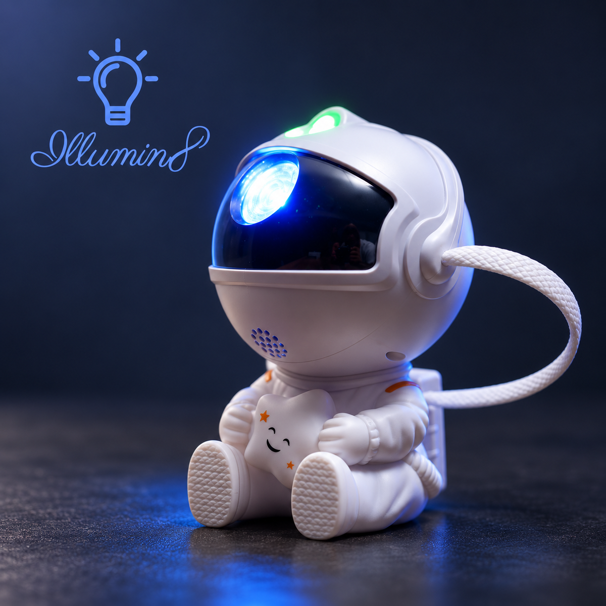 Galaxy Star Astronaut Projector Lamp with Nebula and Star Effects