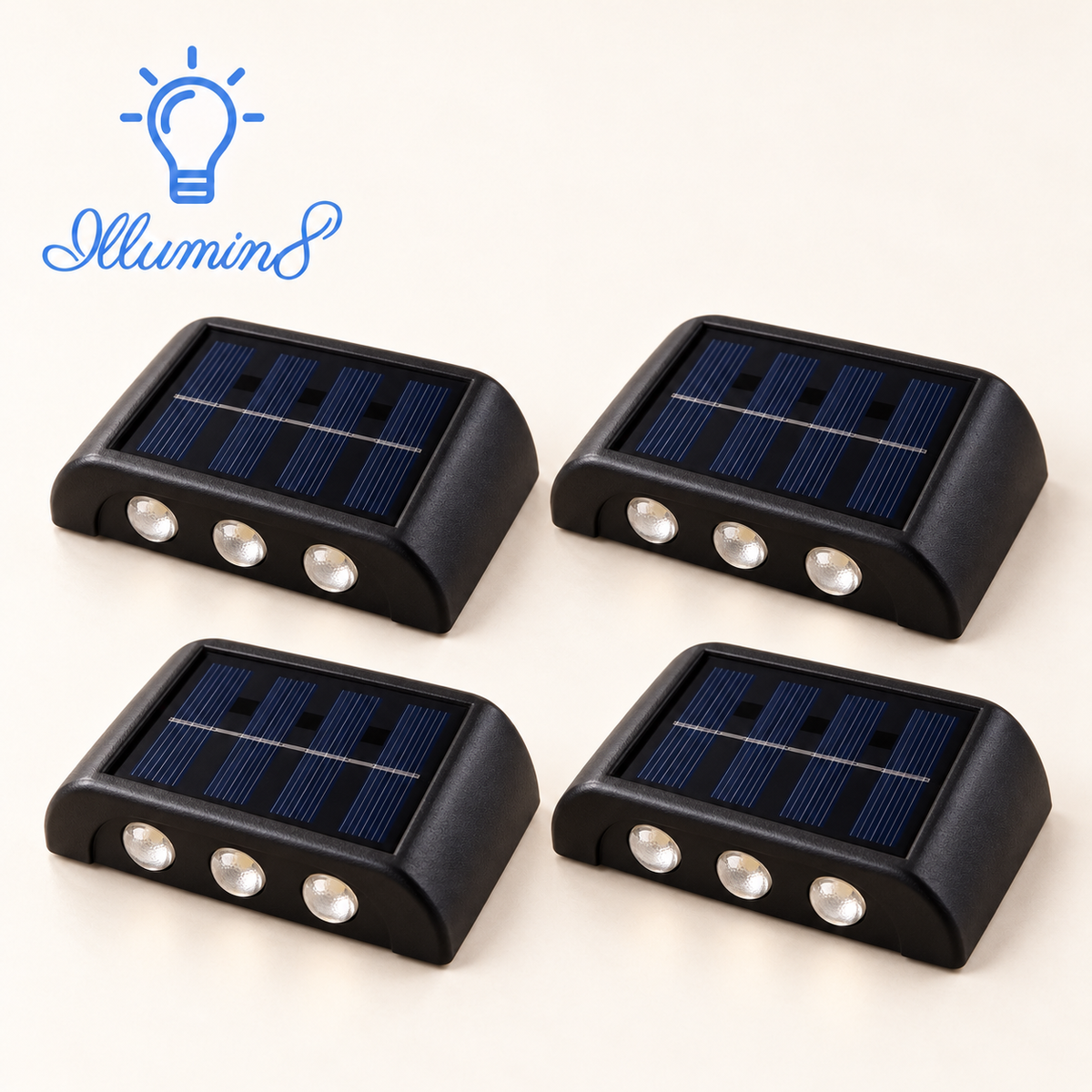 Fantastic Atmosphere Solar Deck Lights Outdoor Waterproof Accent Lamp