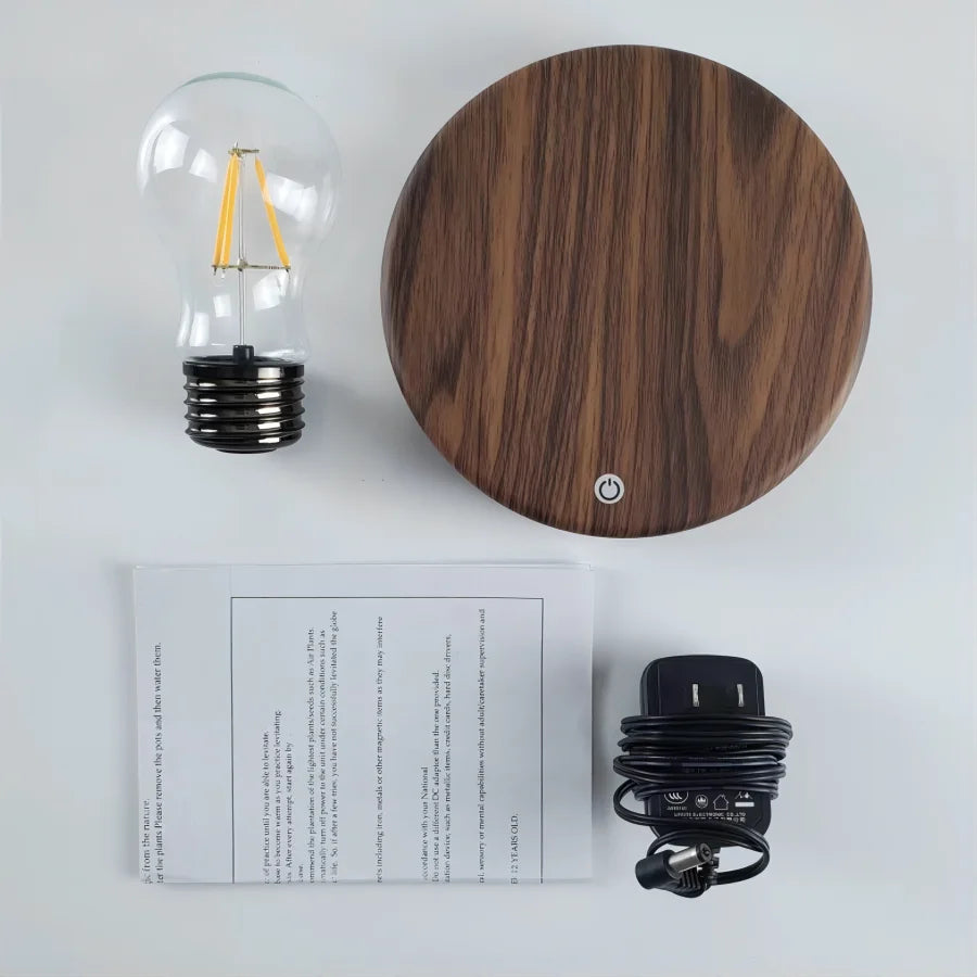 Magnetic Levitating Bulb Lamp with Touch Control and LED Light