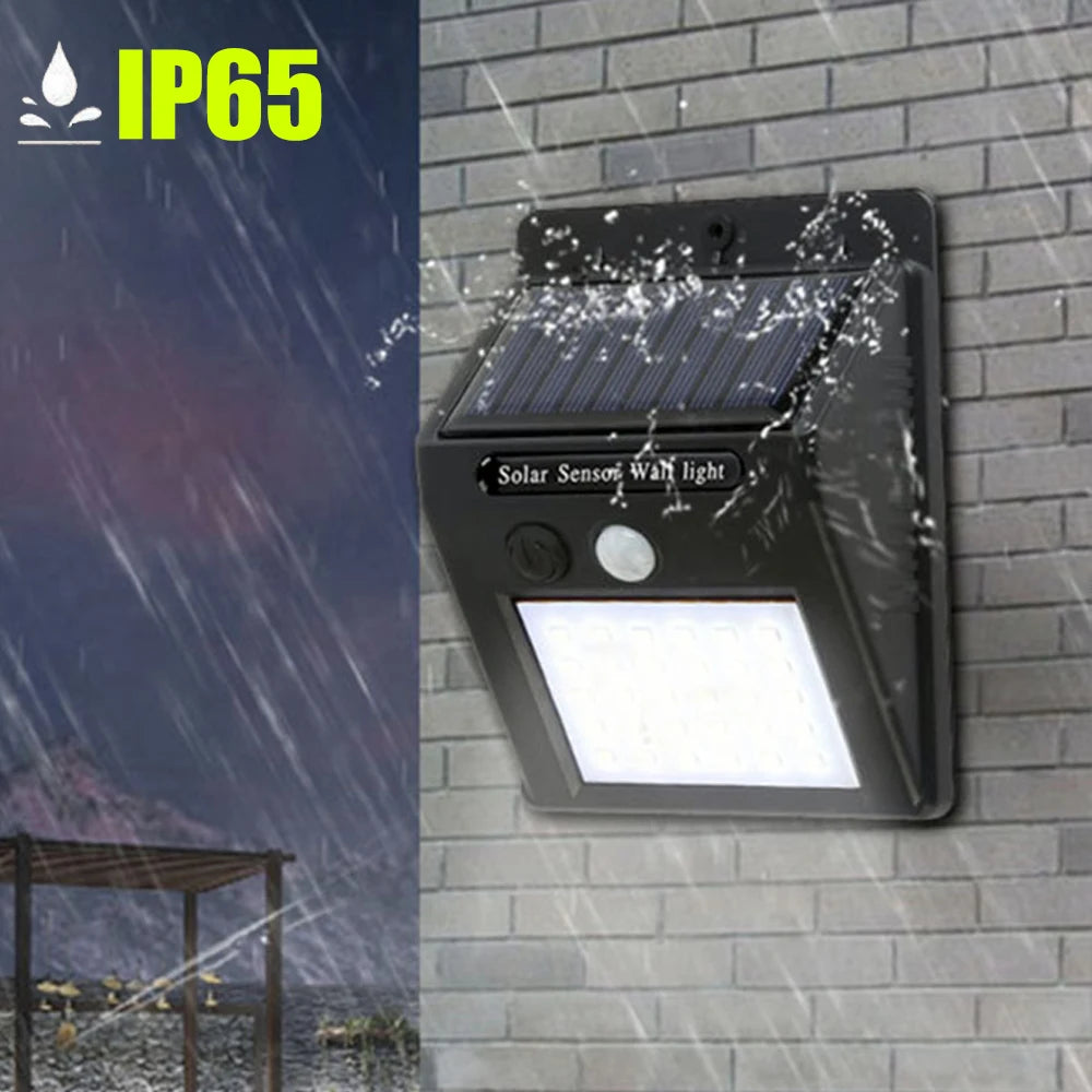 Solar Motion Sensor Light Outdoor Waterproof LED Security Lamp