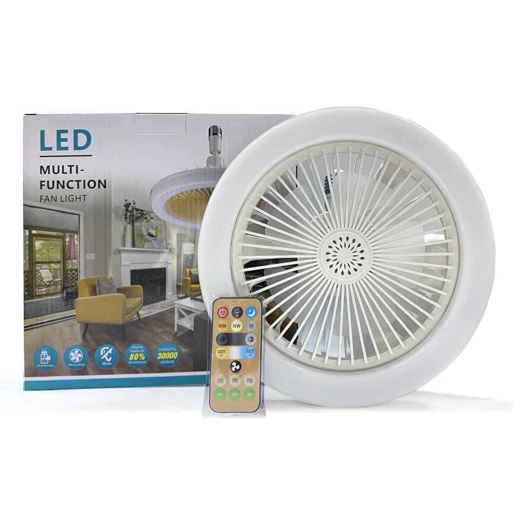 Smart 3-in-1 LED Ceiling Fan with Remote Control and Adjustable Light