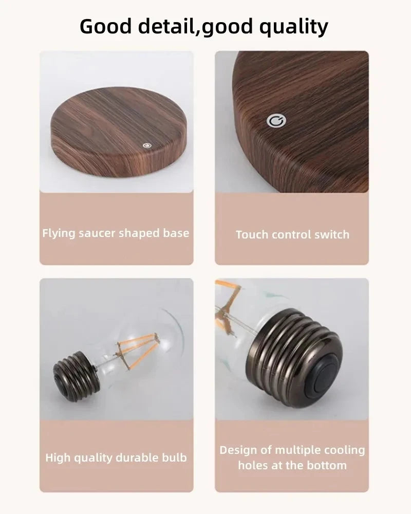 Magnetic Levitating Bulb Lamp with Touch Control and LED Light