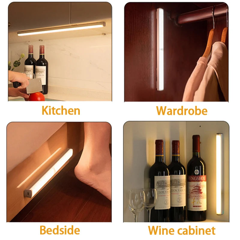 Wireless Rechargeable Motion Sensor LED Light for Cabinets & Hallways